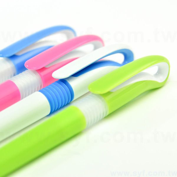 廣告筆-造型環保禮品-單色原子筆-五款筆桿可選-採購客製印刷贈品筆